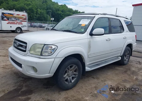 2004 Toyota Sequoia Limited V8 z USA, uszkodzony, nr VIN 5TDZT38A14S207206